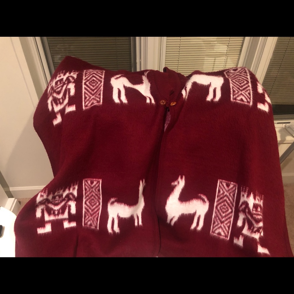 Alpaca poncho